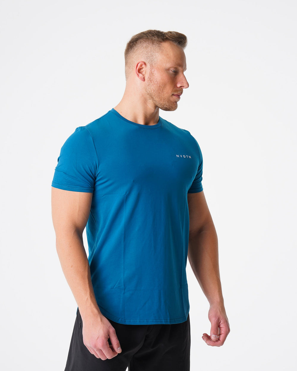 French Blue Pulse Fitted Tee French Blue | NVGTN Online