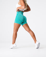 Turquoise Contour Seamless Shorts Turquoise | NVGTN US