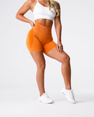 Burnt Orange Contour Seamless Shorts Burnt Orange | NVGTN For Sale