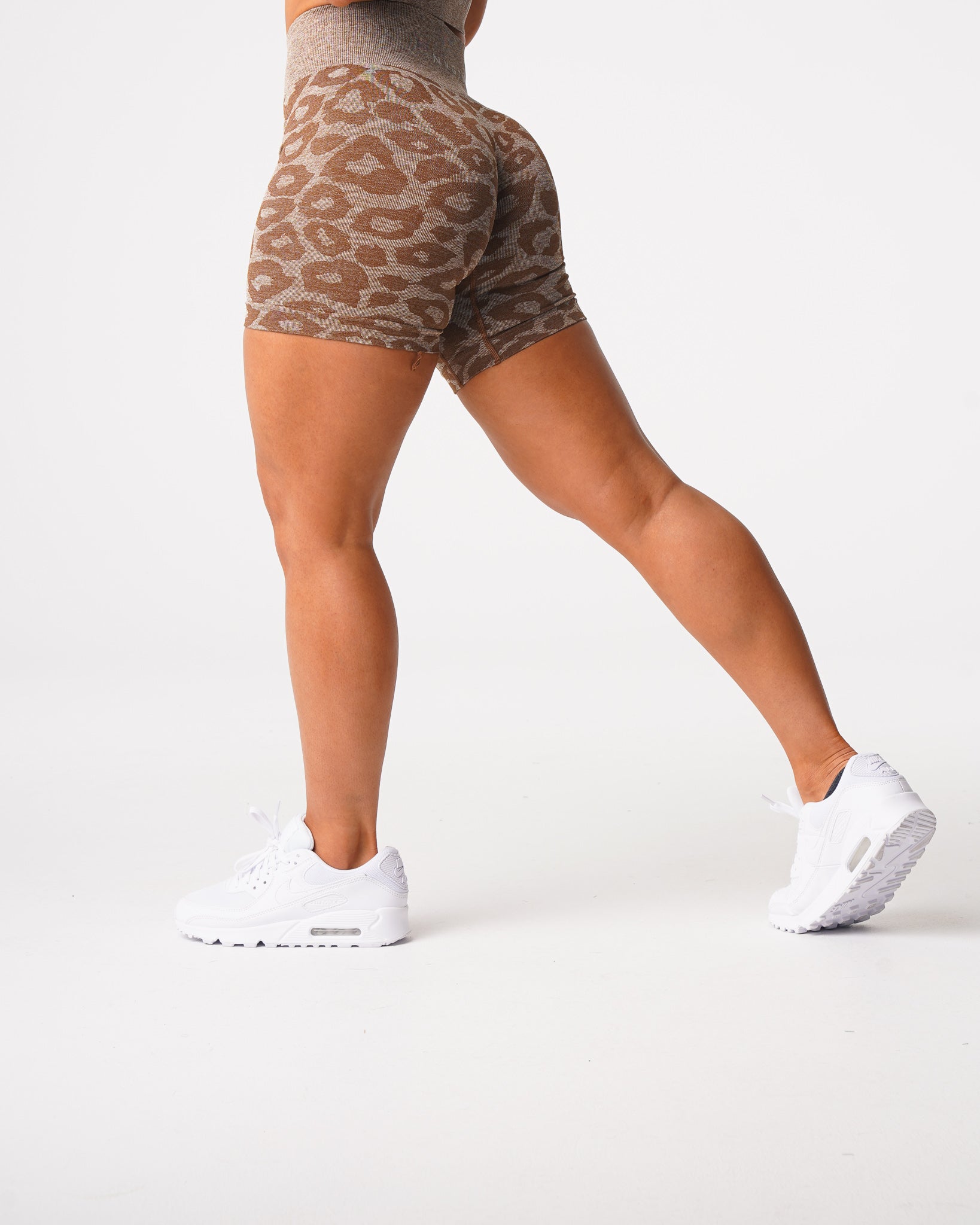 Mocha Leopard Seamless Shorts Mocha | NVGTN Near Me