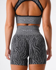 Black Speckled Zebra Seamless Shorts Black Speckled | NVGTN Outlet