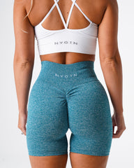 Teal Scrunch Seamless Shorts Teal | NVGTN Sale