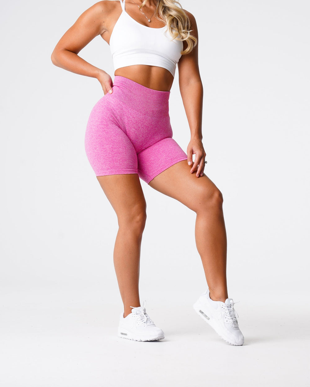 Bubble Gum Pink Scrunch Seamless Shorts Bubble Gum Pink | NVGTN US