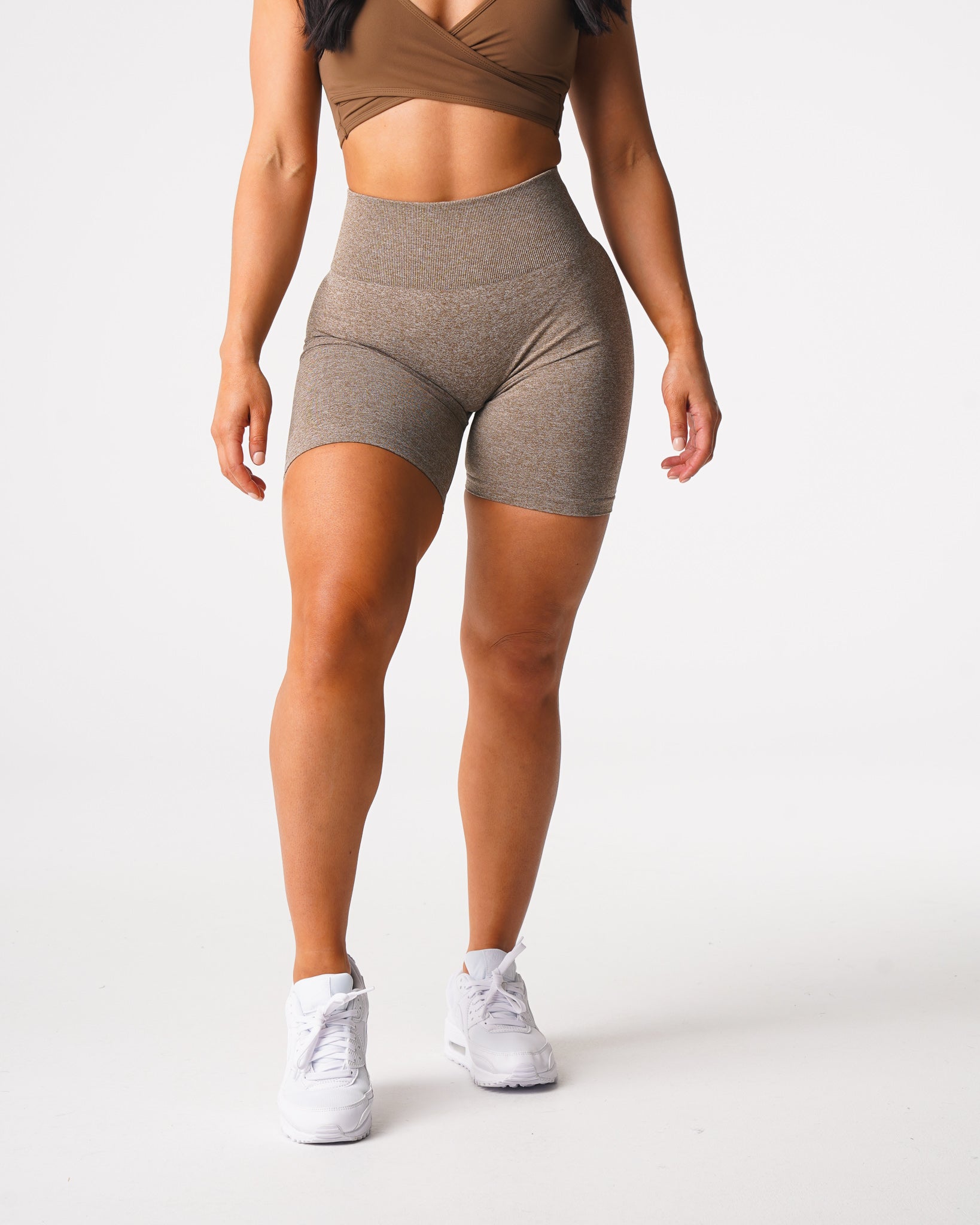 Mocha Scrunch Seamless Shorts Mocha | NVGTN Near Me
