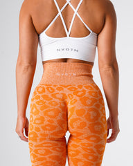 Burnt Orange Leopard Seamless Leggings Burnt Orange | NVGTN New