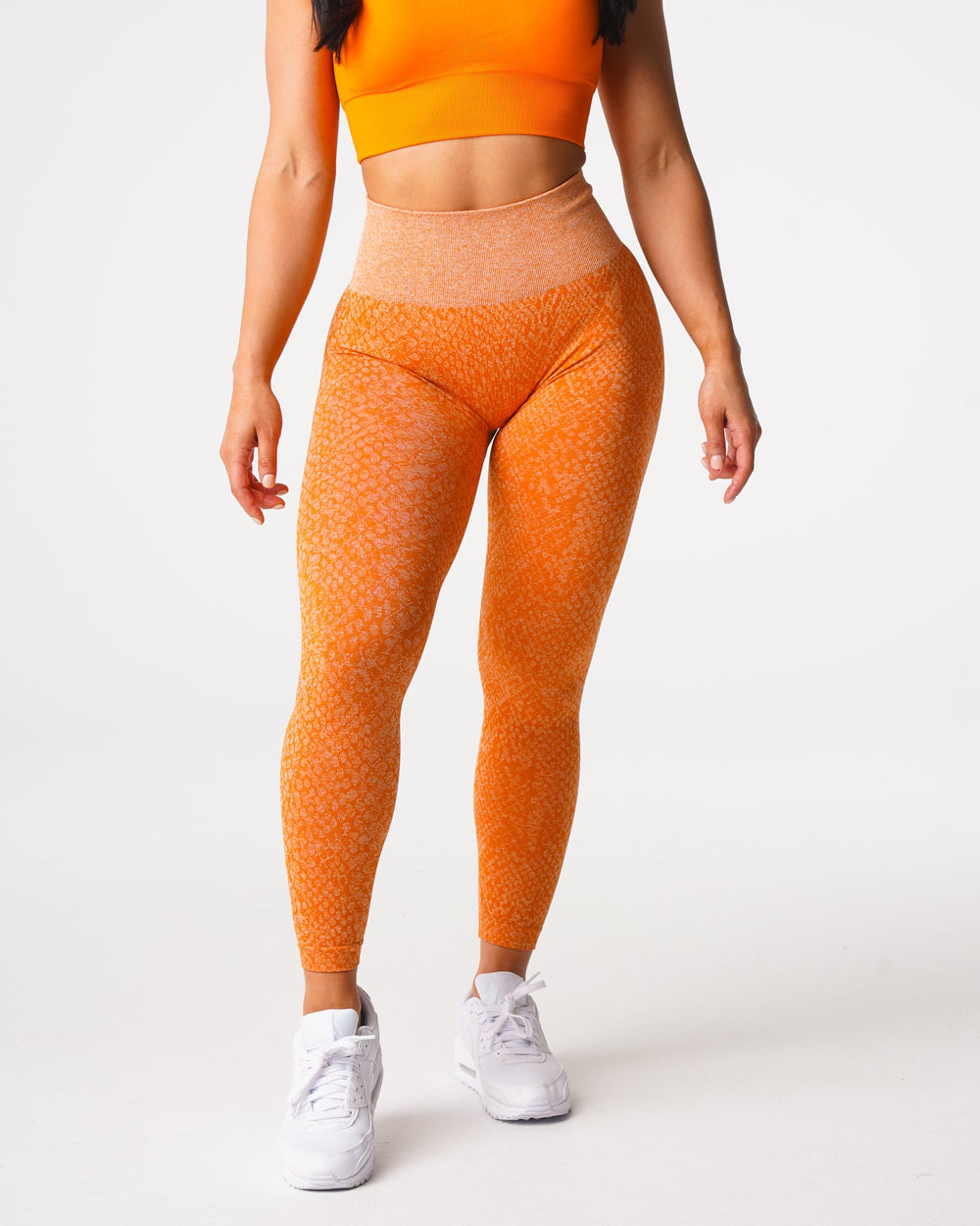 Burnt Orange Snakeskin Seamless Leggings Burnt Orange | NVGTN Online