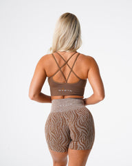 Mocha Flourish Seamless Bra Mocha | NVGTN US