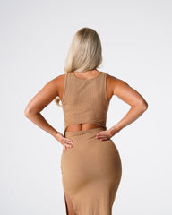 Mocha Lost In Paradise Maxi Dress Mocha | NVGTN US