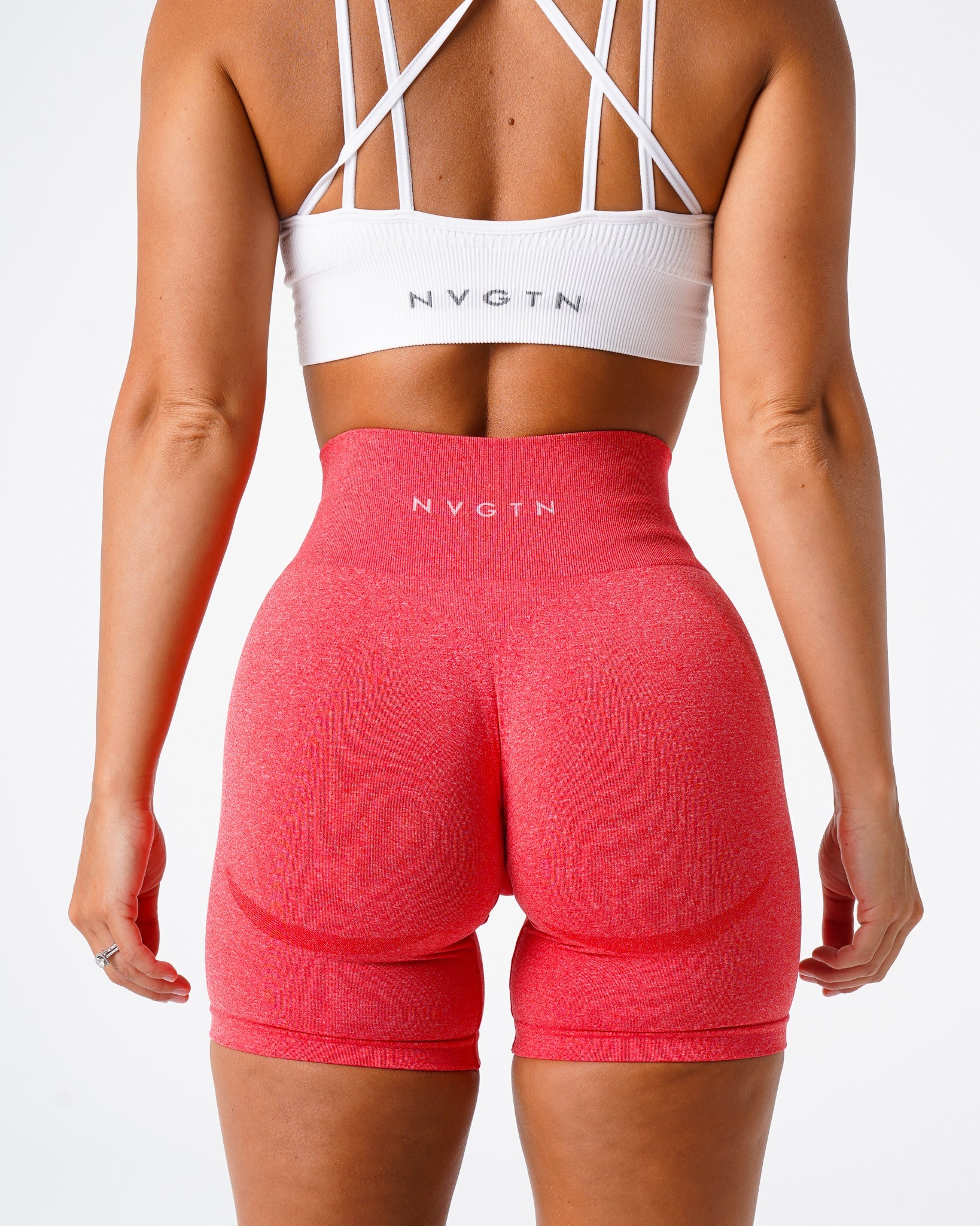 Candy Apple Contour Seamless Shorts Candy Apple | NVGTN Discount