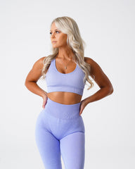 Periwinkle Galaxy Ribbed Seamless Bra Periwinkle | NVGTN New