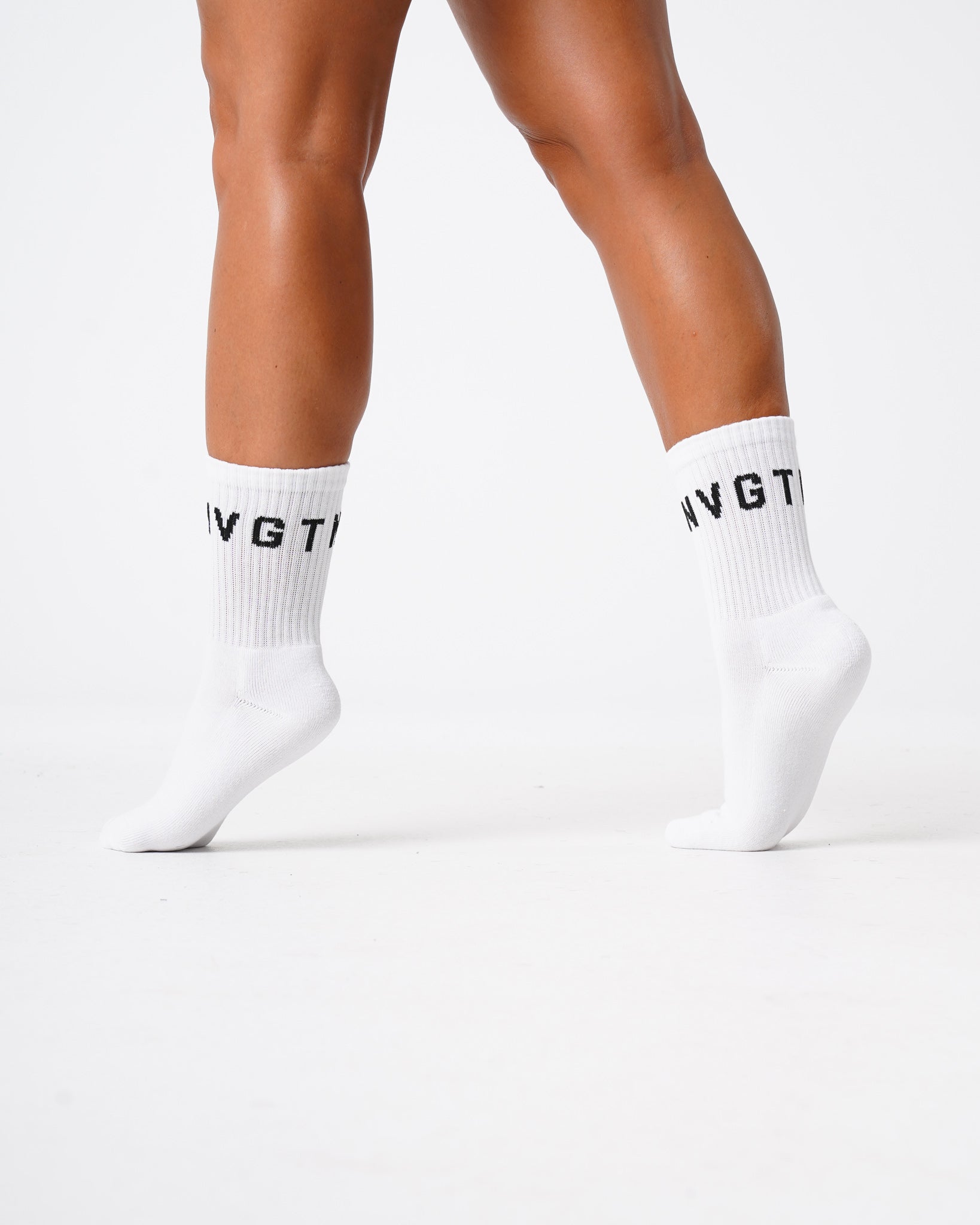 White NVGTN Crew Socks White | NVGTN Outlet