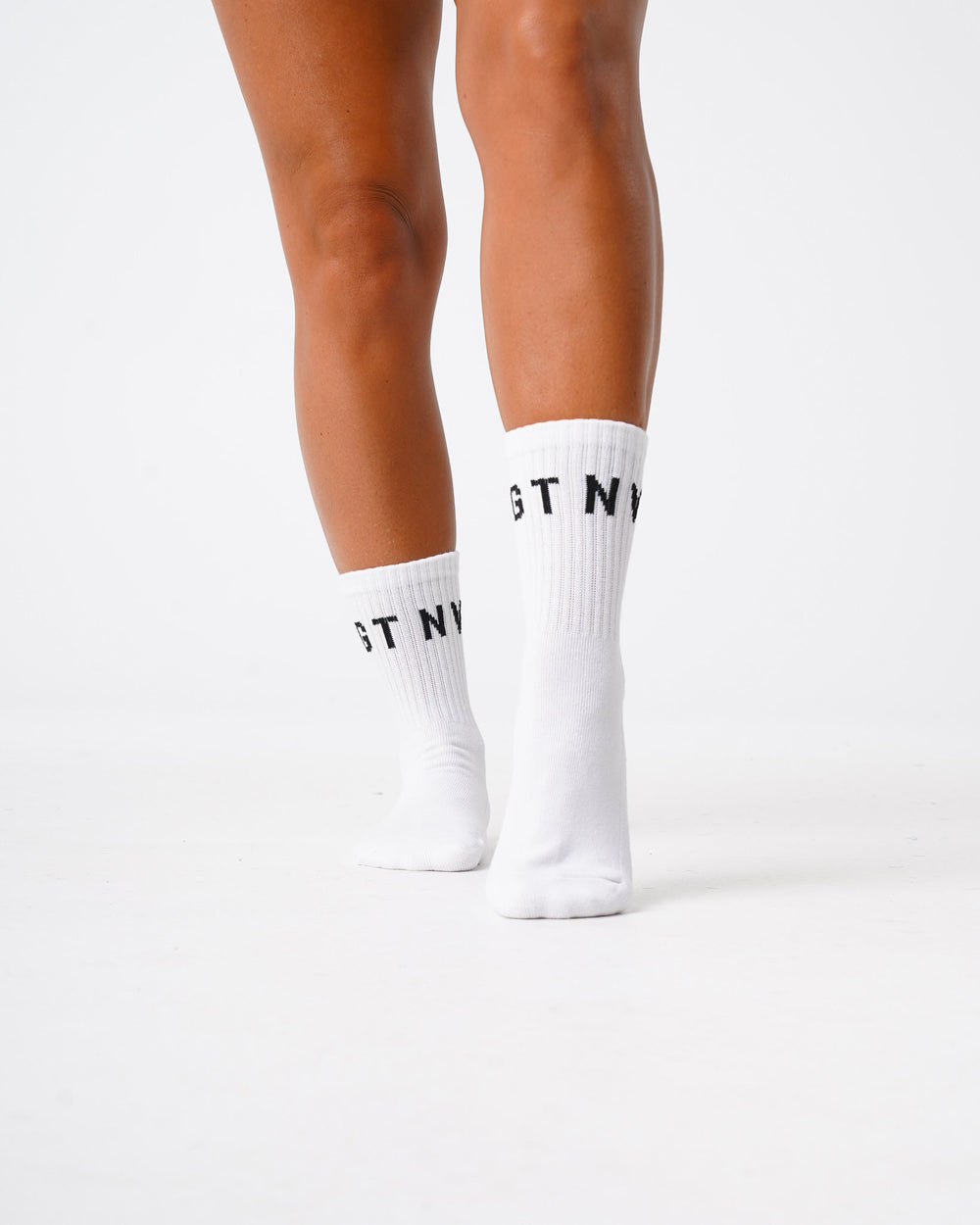White NVGTN Crew Socks White | NVGTN Outlet