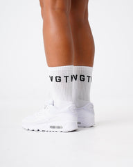 White NVGTN Crew Socks White | NVGTN Outlet