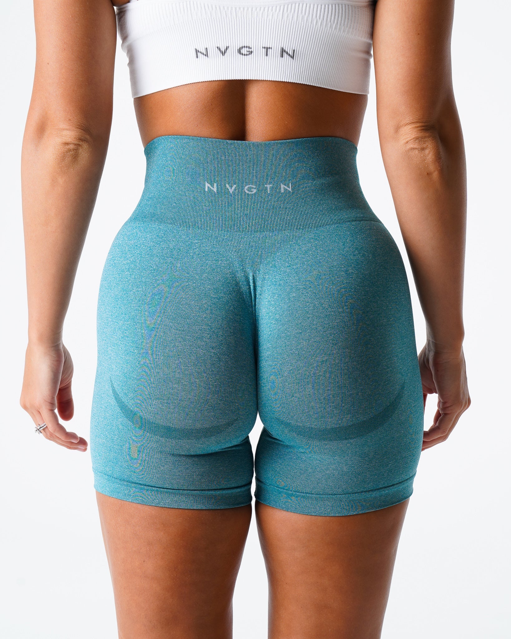 Teal Contour Seamless Shorts Teal | NVGTN Online