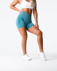 Teal Contour Seamless Shorts Teal | NVGTN Online