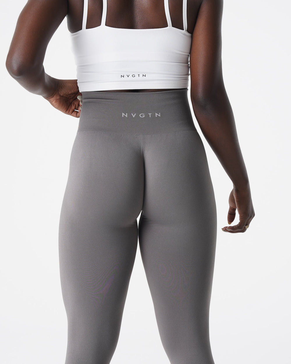 Charcoal Solid Seamless Leggings Charcoal | NVGTN Sale
