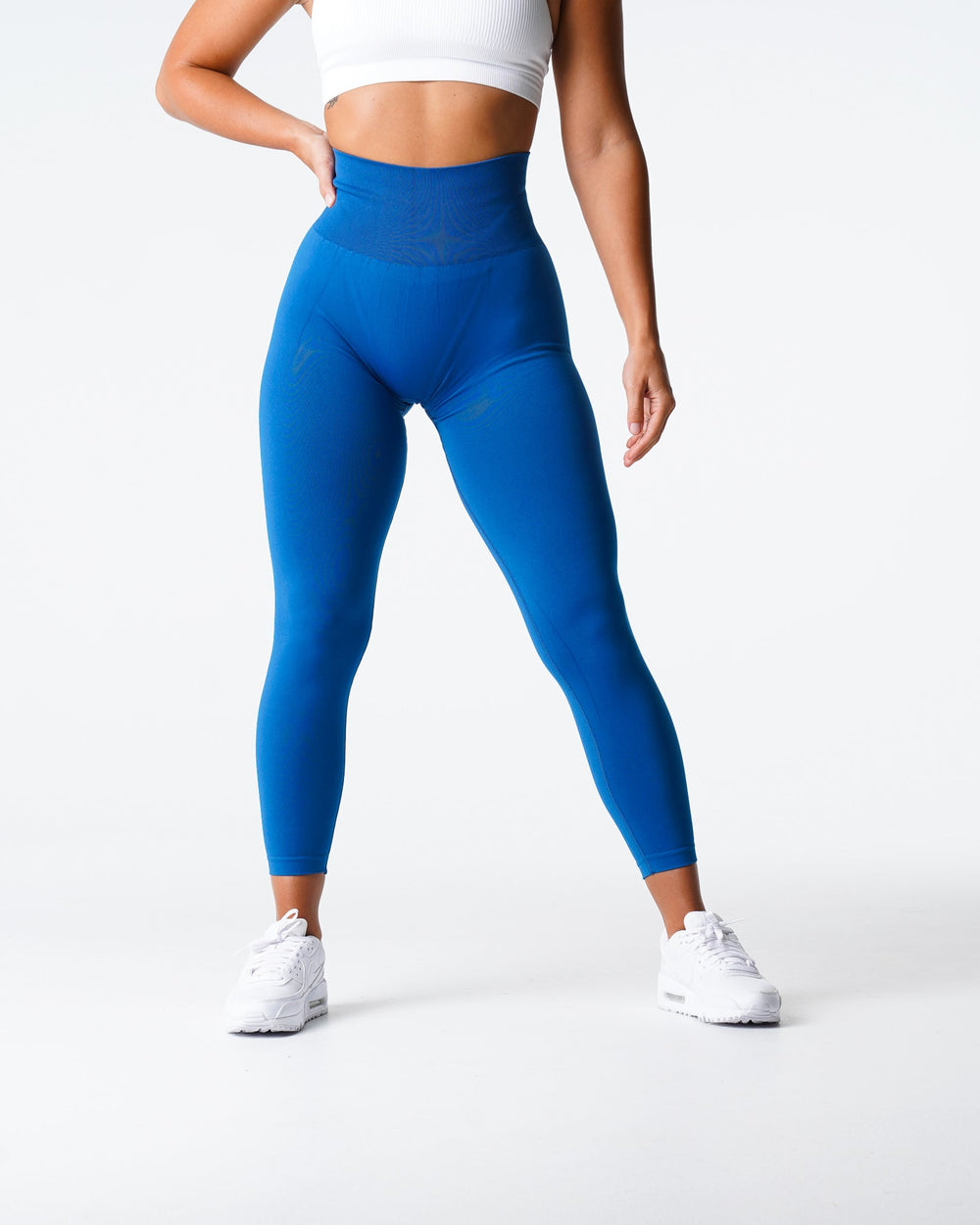 Midnight Blue Solid Seamless Leggings Midnight Blue | NVGTN Sale