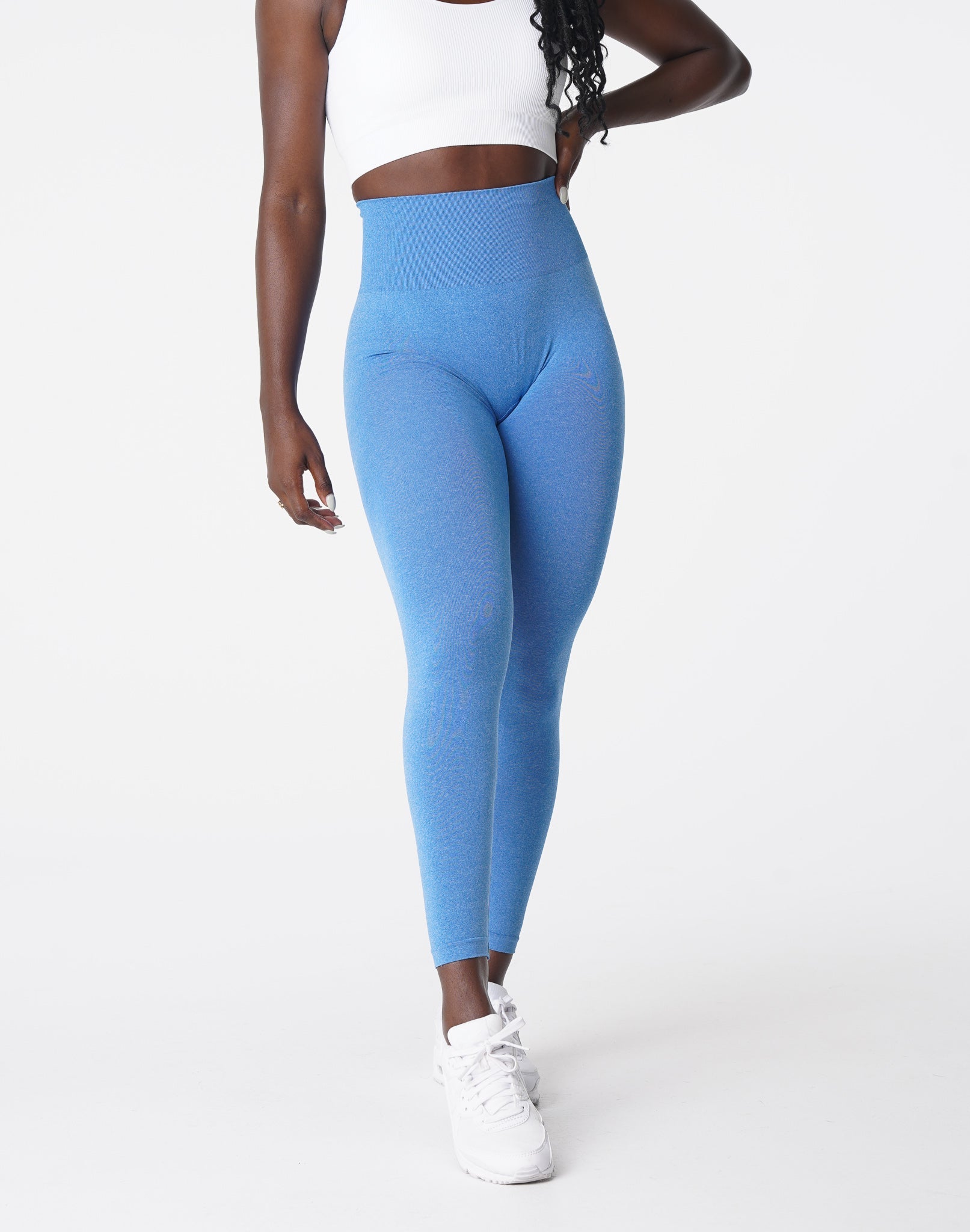 Ocean Blue Curve Seamless Leggings Ocean Blue | NVGTN Sale