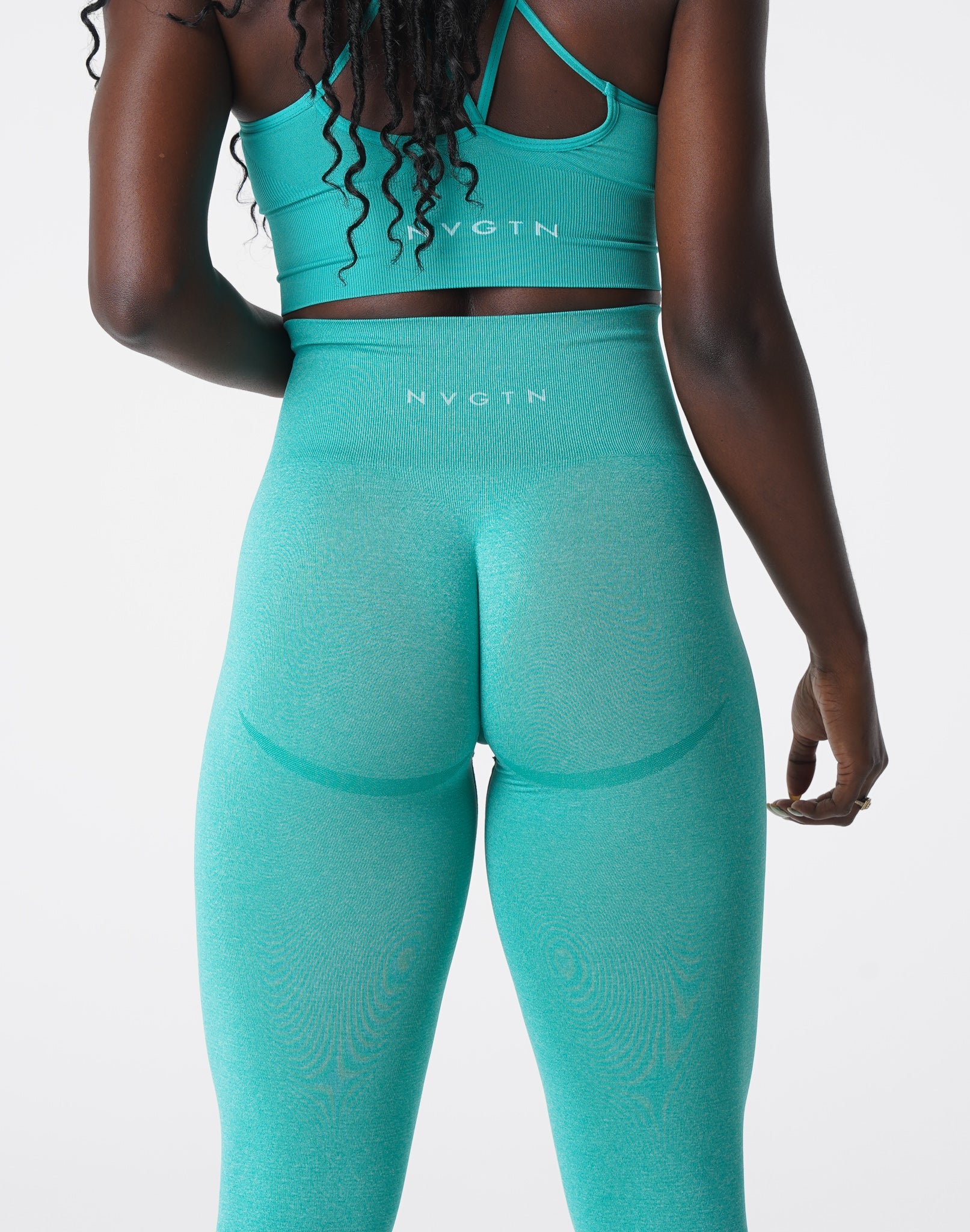 Turquoise Curve Seamless Leggings Turquoise | NVGTN Discount