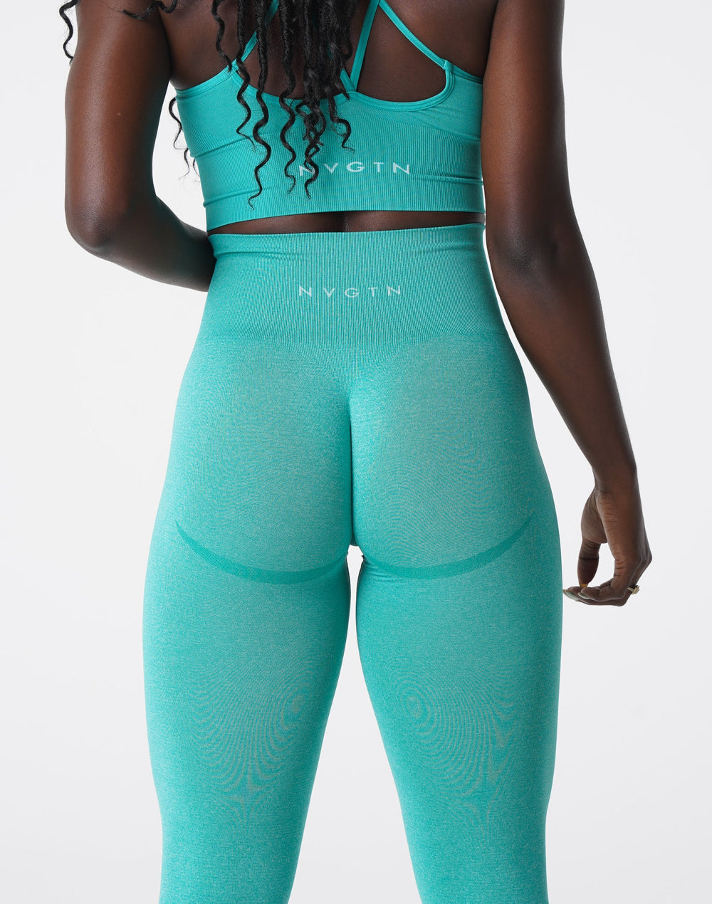 Turquoise Curve Seamless Leggings Turquoise | NVGTN Discount