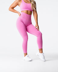 Bubble Gum Pink Curve Seamless Leggings Bubble Gum Pink | NVGTN For Sale
