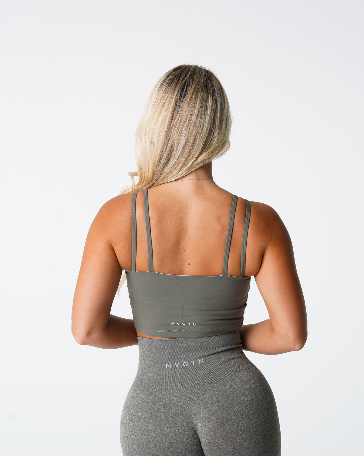Khaki Green Poise Bra Top Khaki Green | NVGTN Discount