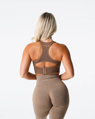 Mocha Ignite Seamless Bra Mocha | NVGTN Online