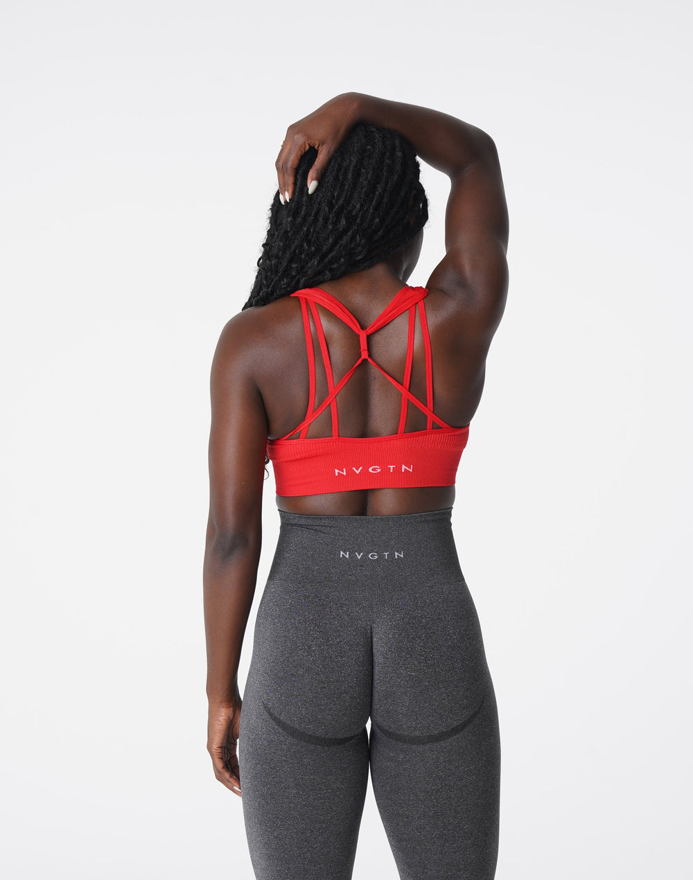 Scarlet Galaxy Ribbed Seamless Bra Scarlet | NVGTN New