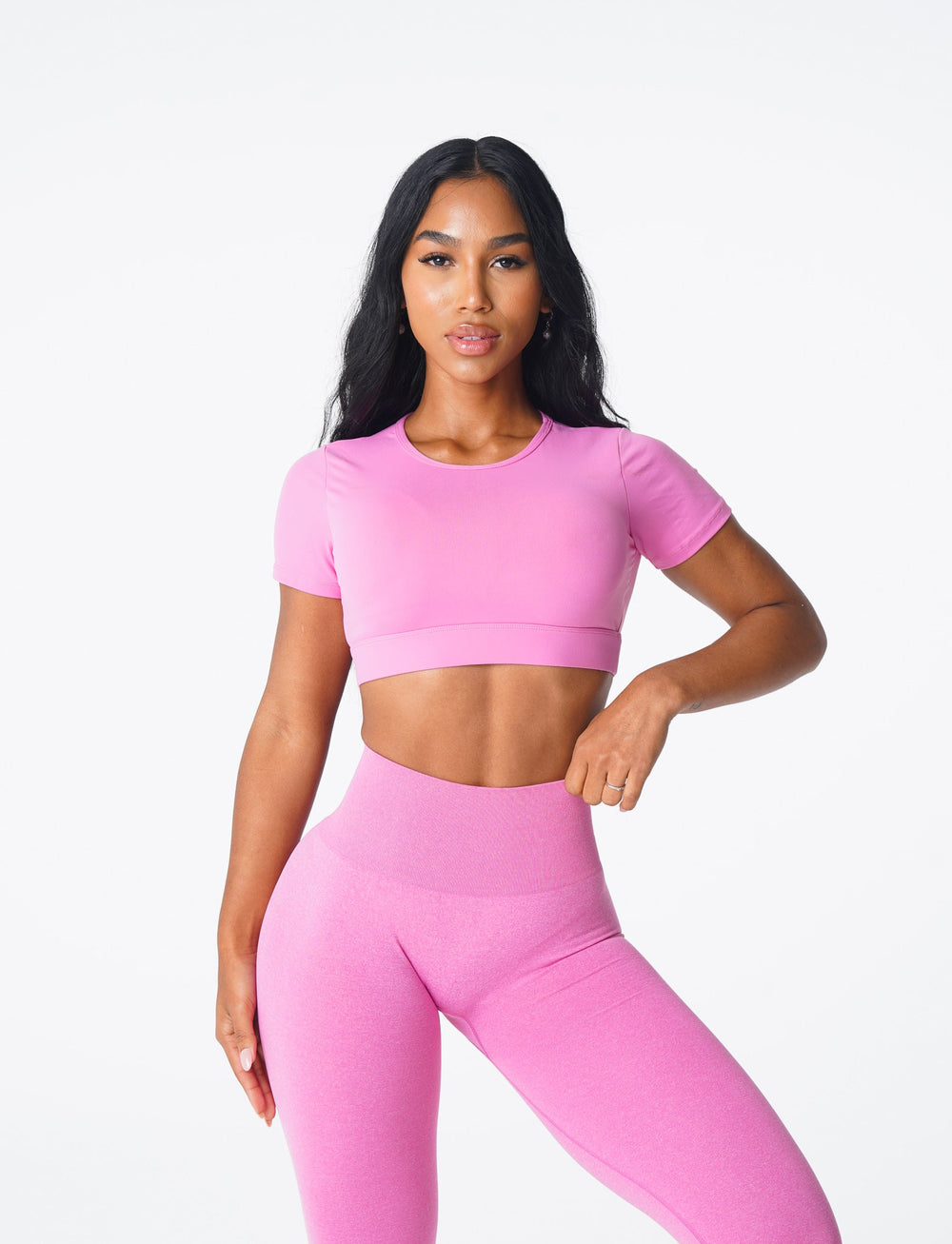 Bubble Gum Pink Open Back Tee Bubble Gum Pink | NVGTN Online Shop