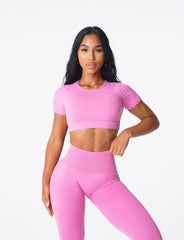 Bubble Gum Pink Open Back Tee Bubble Gum Pink | NVGTN Online Shop