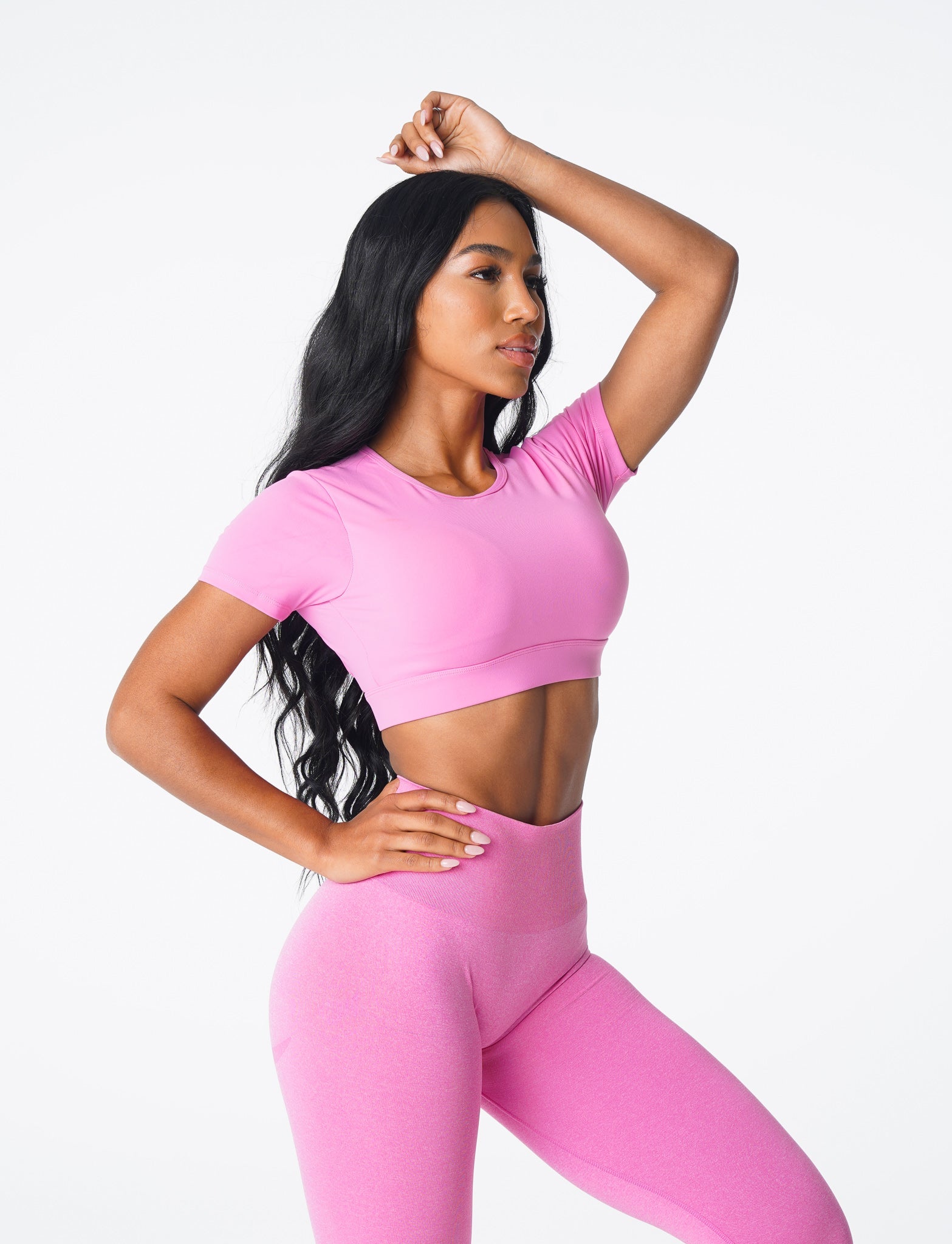 Bubble Gum Pink Open Back Tee Bubble Gum Pink | NVGTN Online Shop