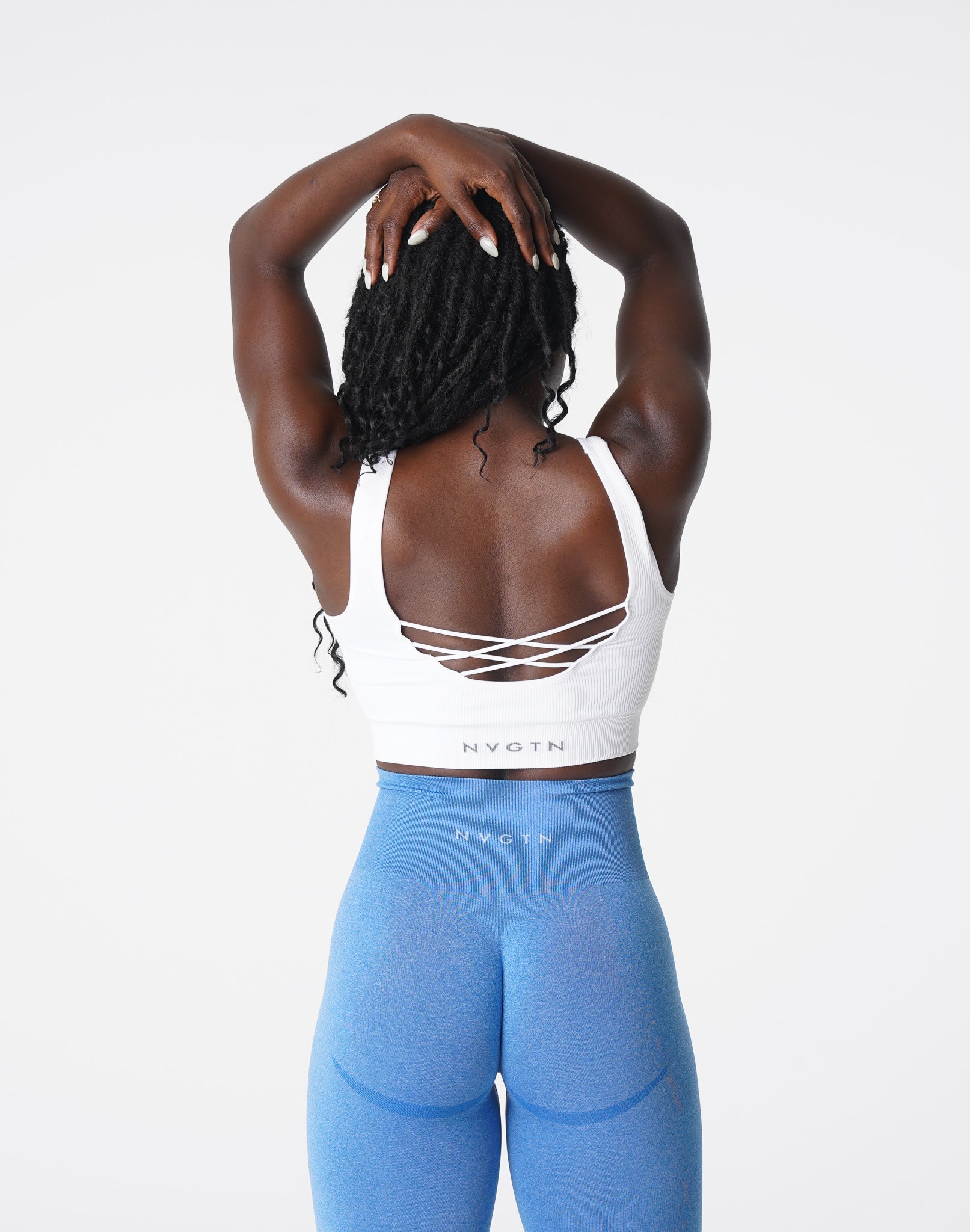 White Desire Ribbed Seamless Bra White | NVGTN For Sale