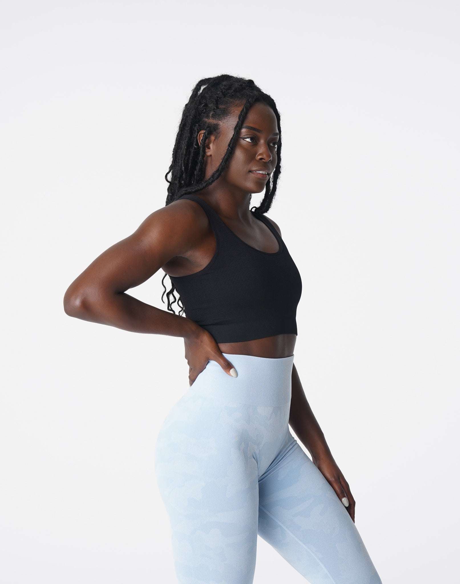 Black Desire Ribbed Seamless Bra Black | NVGTN Outlet