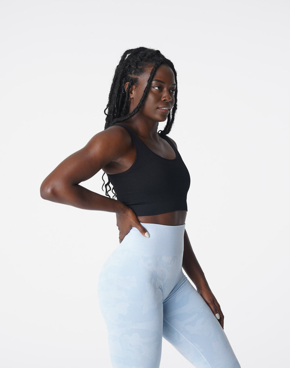 Black Desire Ribbed Seamless Bra Black | NVGTN Outlet