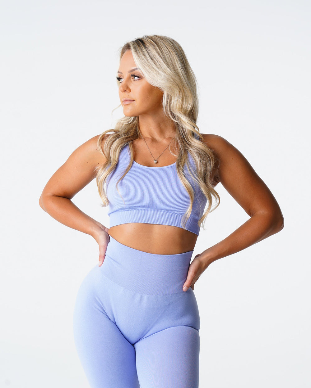 Periwinkle Desire Ribbed Seamless Bra Periwinkle | NVGTN Online Shop