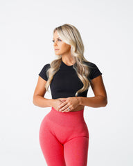 Black Vortex Seamless Bra Top Black | NVGTN New