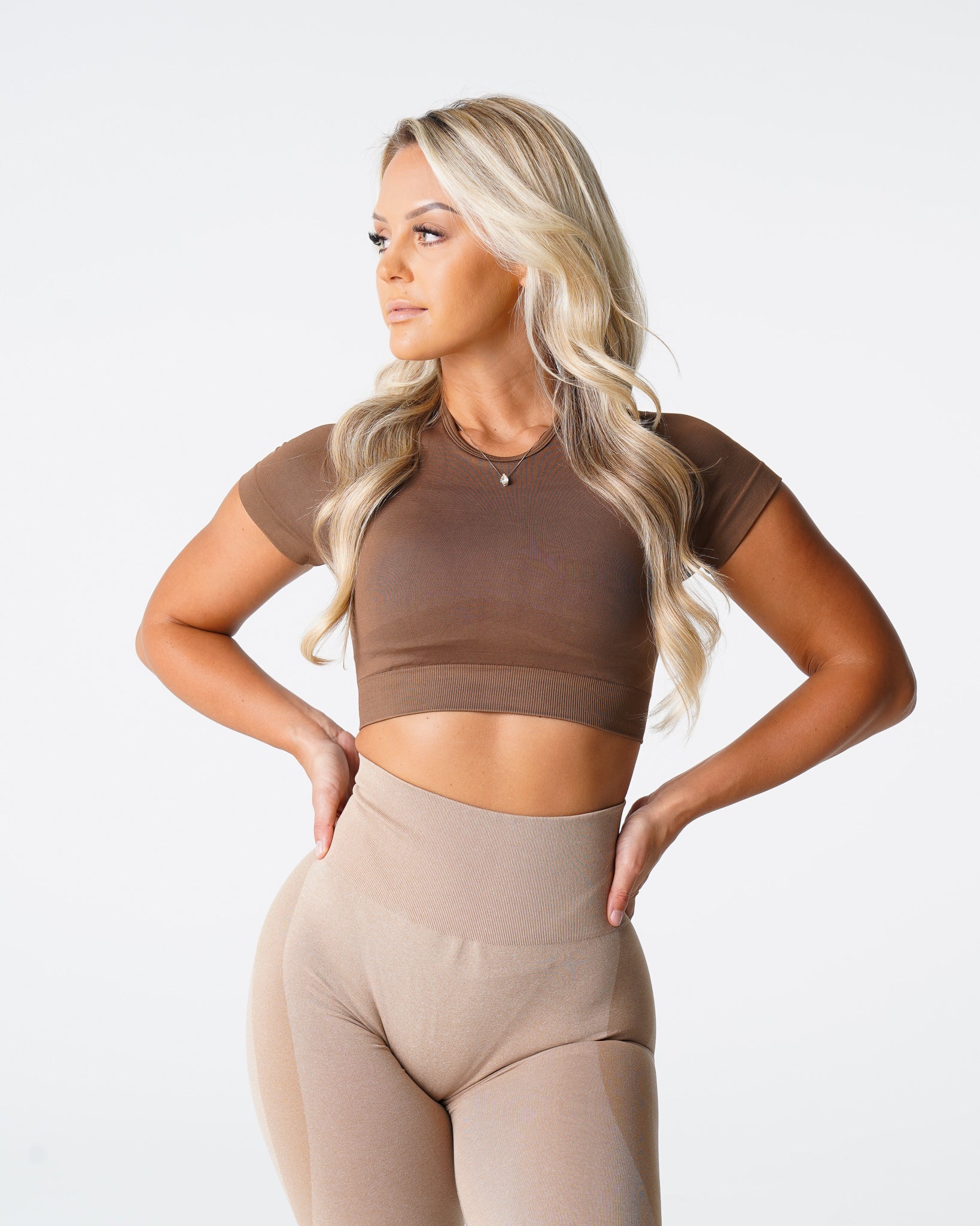 Mocha Vortex Seamless Bra Top Mocha | NVGTN Discount