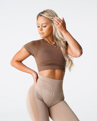 Mocha Vortex Seamless Bra Top Mocha | NVGTN Discount
