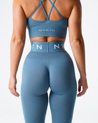 Stone Blue Sport Seamless Leggings Stone Blue | NVGTN New