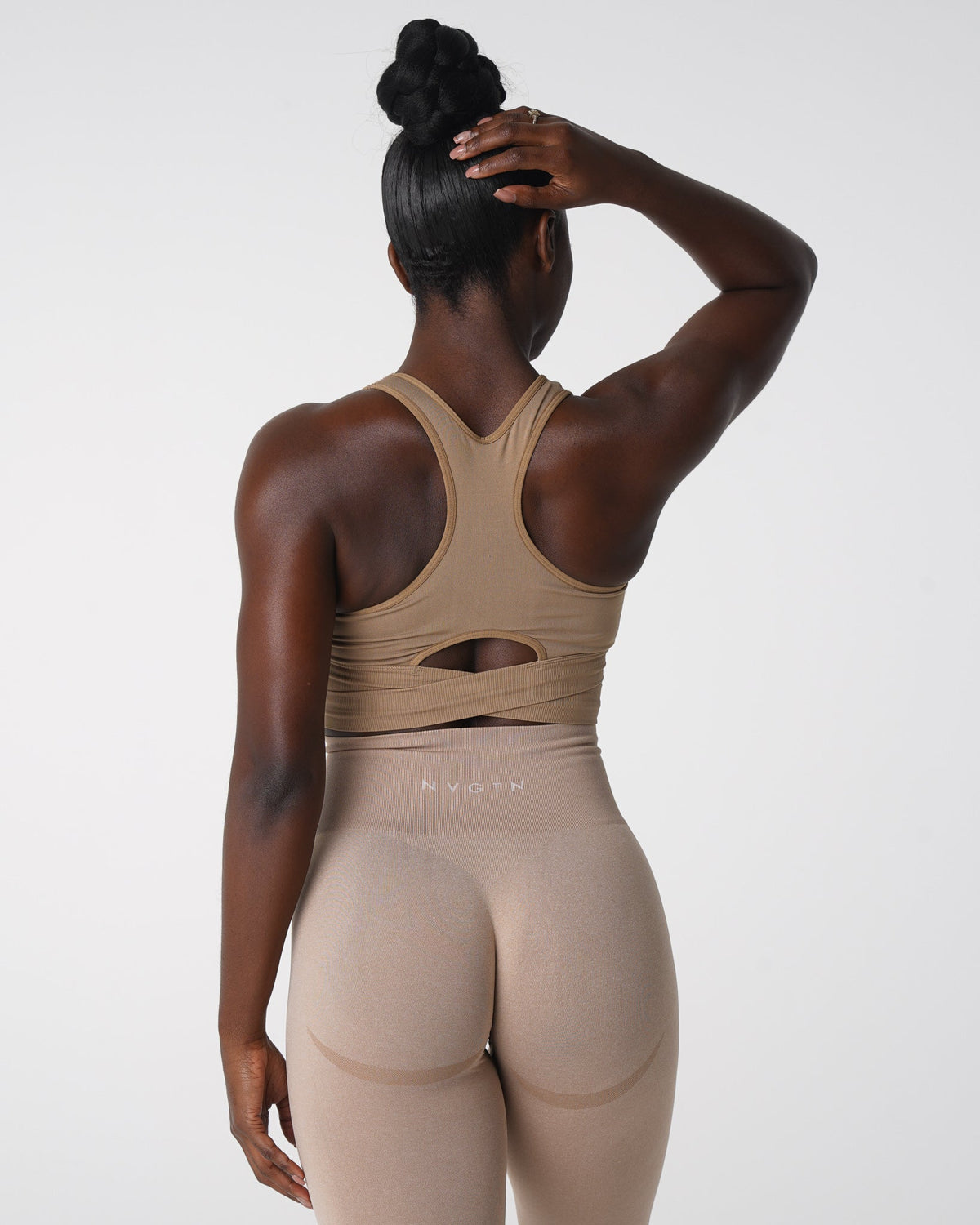 Beige Sculpt Seamless Bra Top Beige | NVGTN Sale