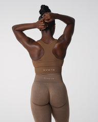 Mocha Cinched Seamless Bra Mocha | NVGTN Online