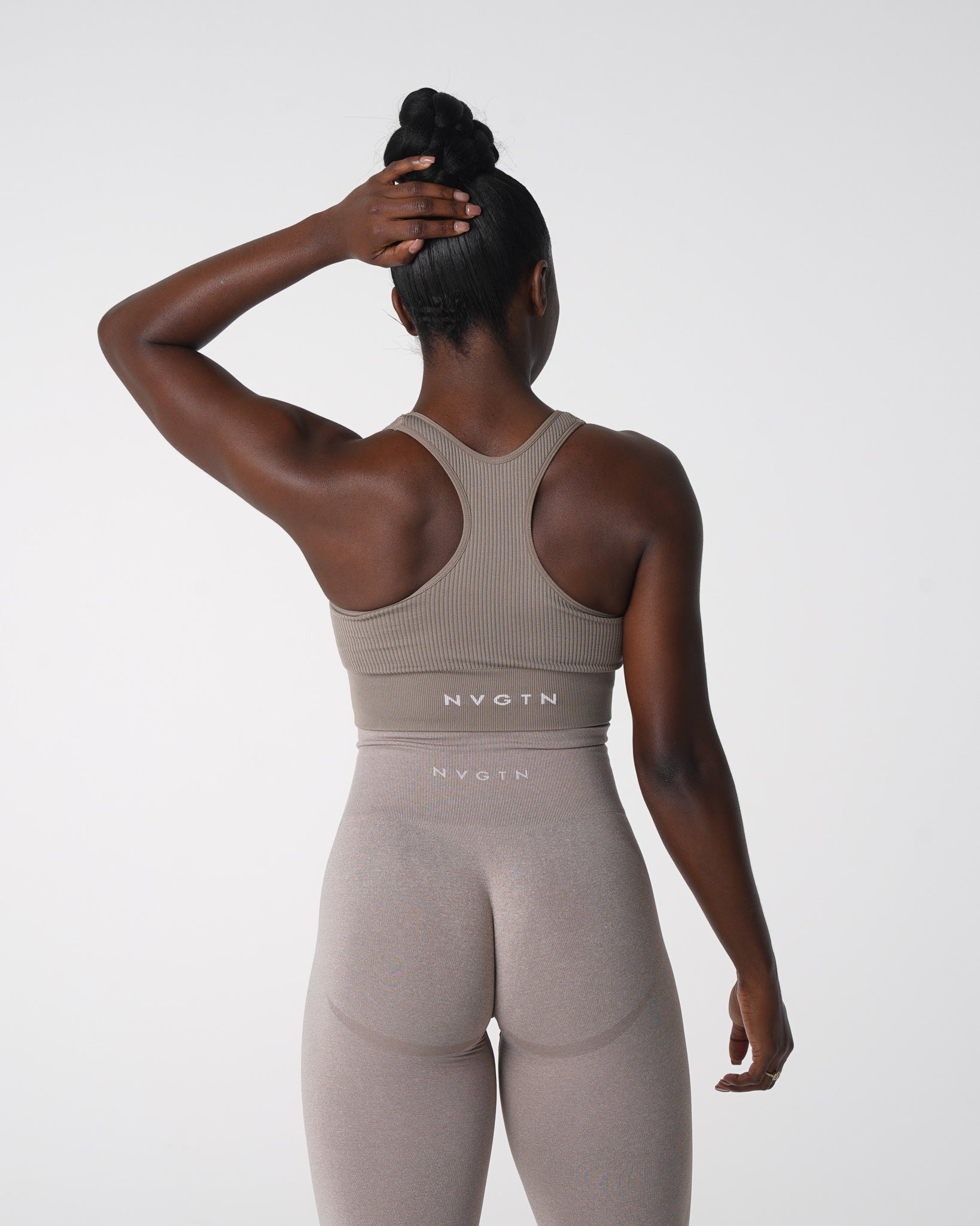 Taupe Cinched Seamless Bra Taupe | NVGTN Sale