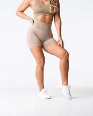 Beige Pro Seamless Shorts Beige | NVGTN New