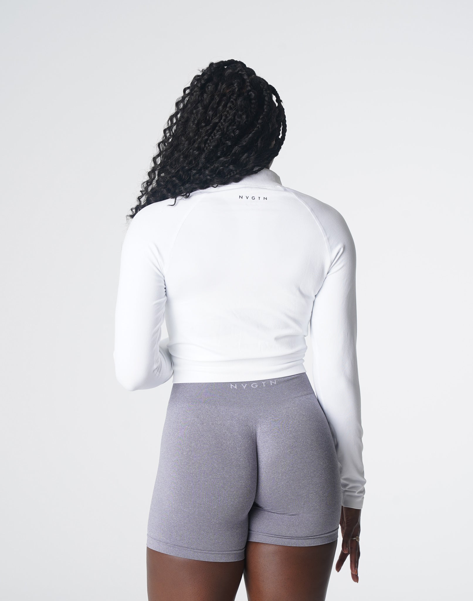 White Divine Seamless Zip Up White | NVGTN New