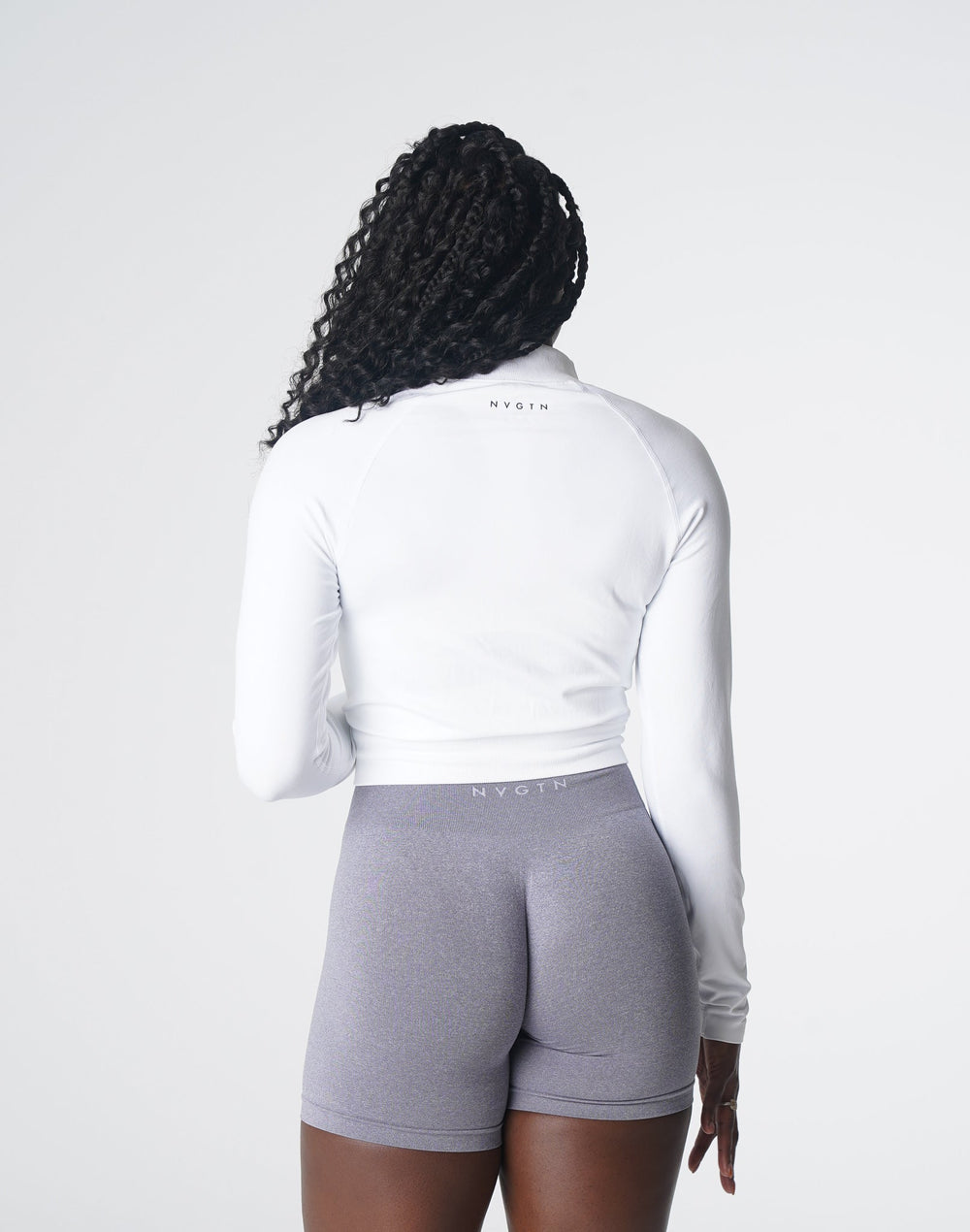 White Divine Seamless Zip Up White | NVGTN New
