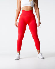 Scarlet Solid Seamless Leggings Scarlet | NVGTN New