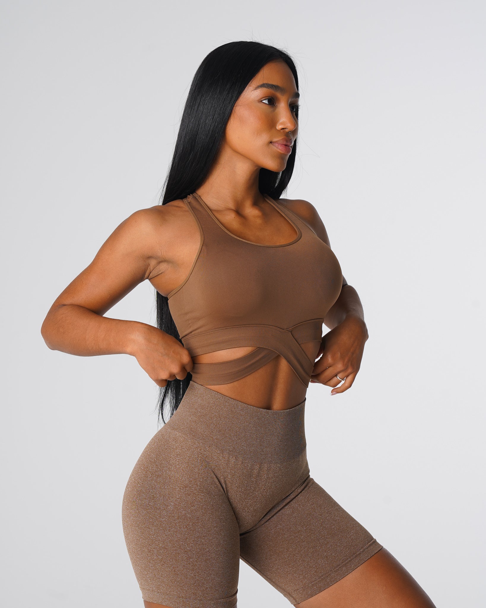 Mocha Sculpt Seamless Bra Top Mocha | NVGTN Near Me