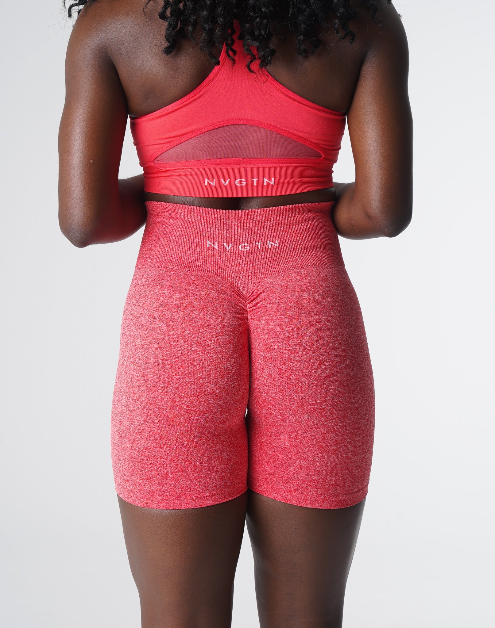 Candy Apple Scrunch Seamless Shorts Candy Apple | NVGTN For Sale