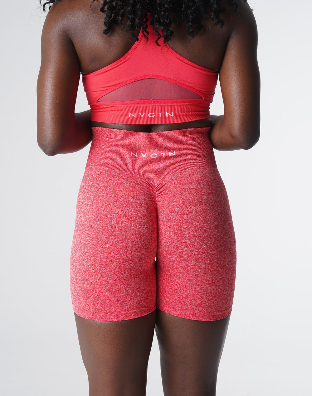 Candy Apple Scrunch Seamless Shorts Candy Apple | NVGTN For Sale