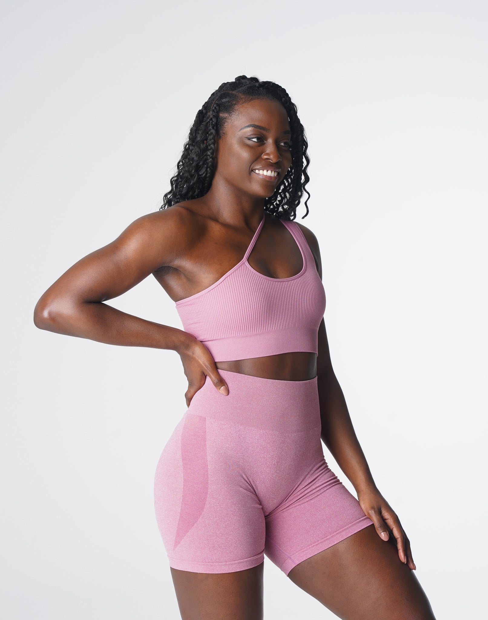 Pastel Pink Streamline Seamless Bra Pastel Pink | NVGTN Outlet